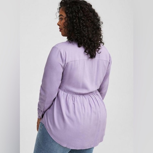 Torrid Long-Sleeved Babydoll Tunic - NEW - Size 4 (26) - Picture 2 of 5